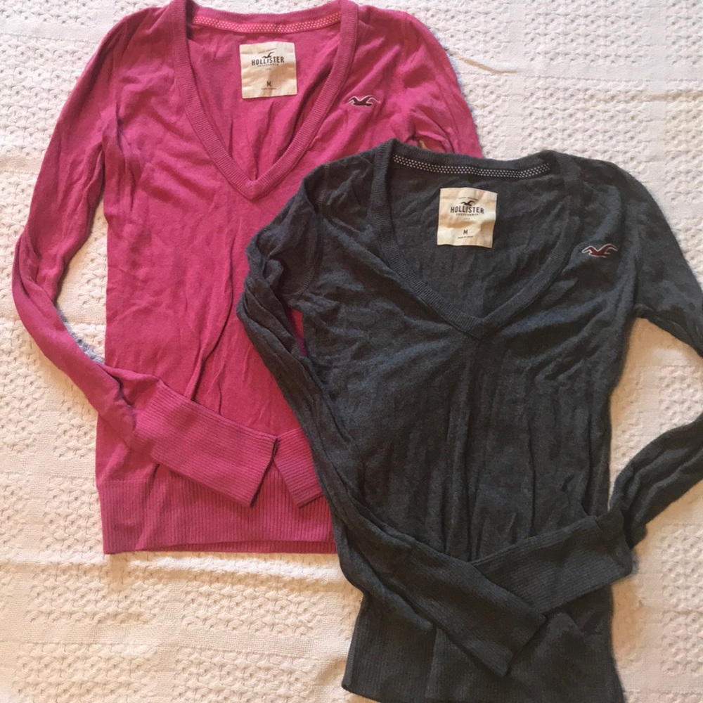 Hollister v neck sweaters